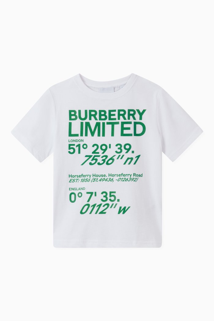 

T-shirt with Coordinates in Cotton, White