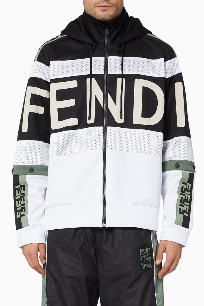 

Logo Sweatshirt in Tech Jersey, White