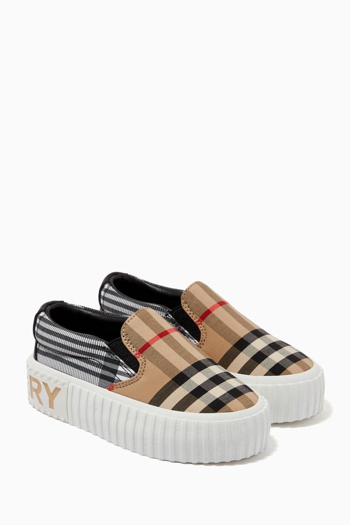 

Slip-on Sneakers in Vintage Check Cotton, Neutral