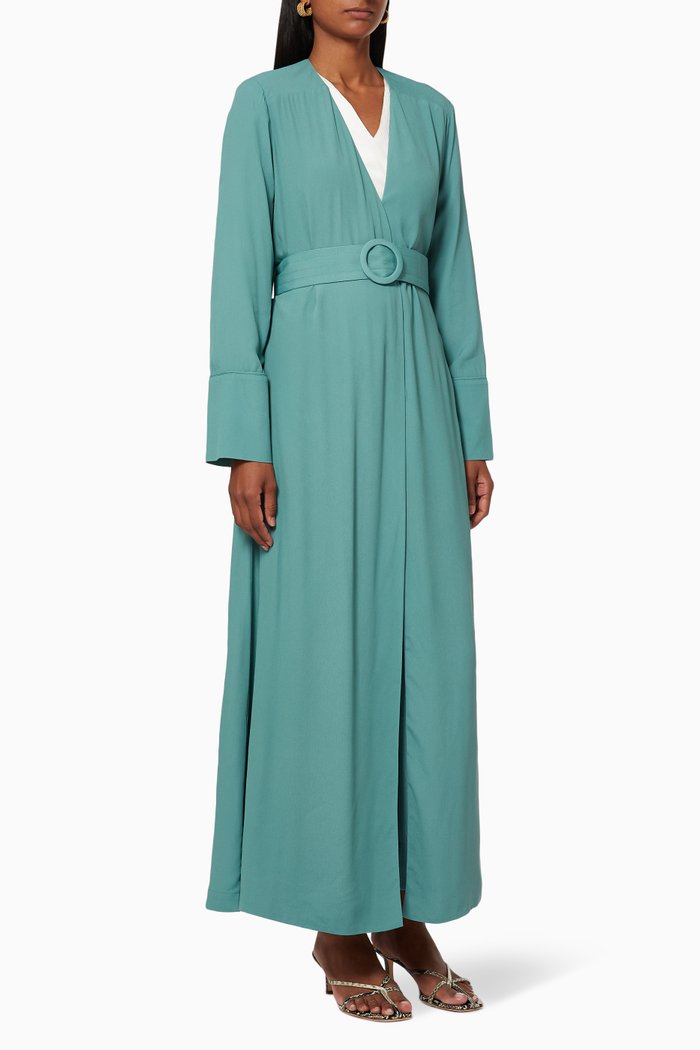 

Coat Style Abaya, Green