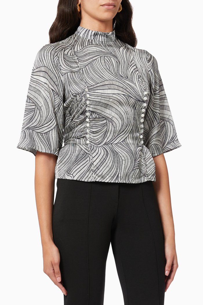 

Sand Button Top, Multicolour