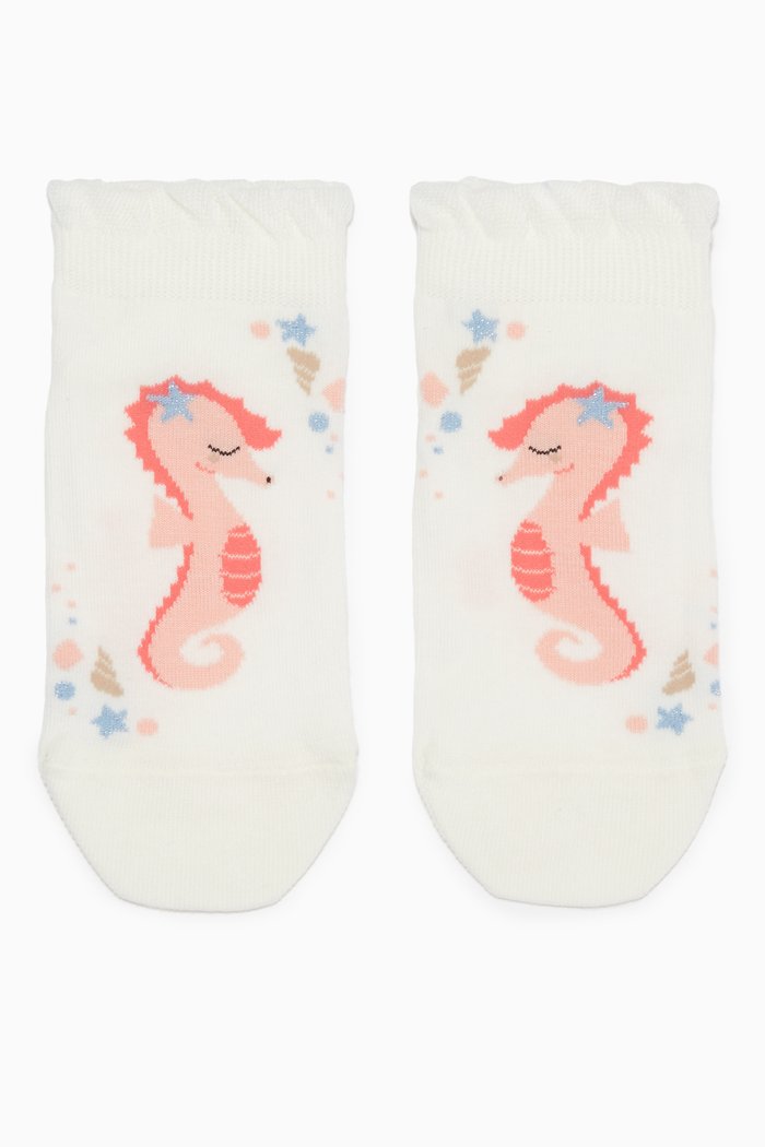 

Seahorse Kids Sneaker Socks, Neutral