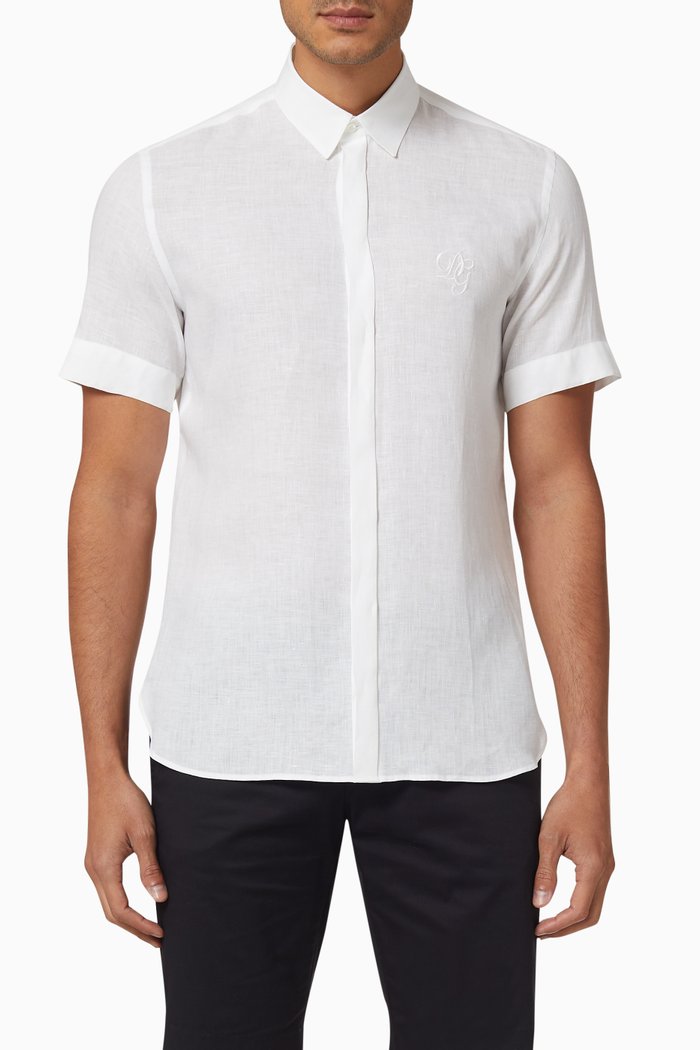 

DG Linen Martini Fit Shirt, White