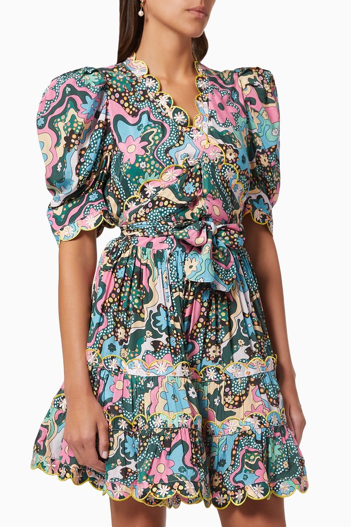 

Hortensia Wrap-around Mini Dress, Multicolour