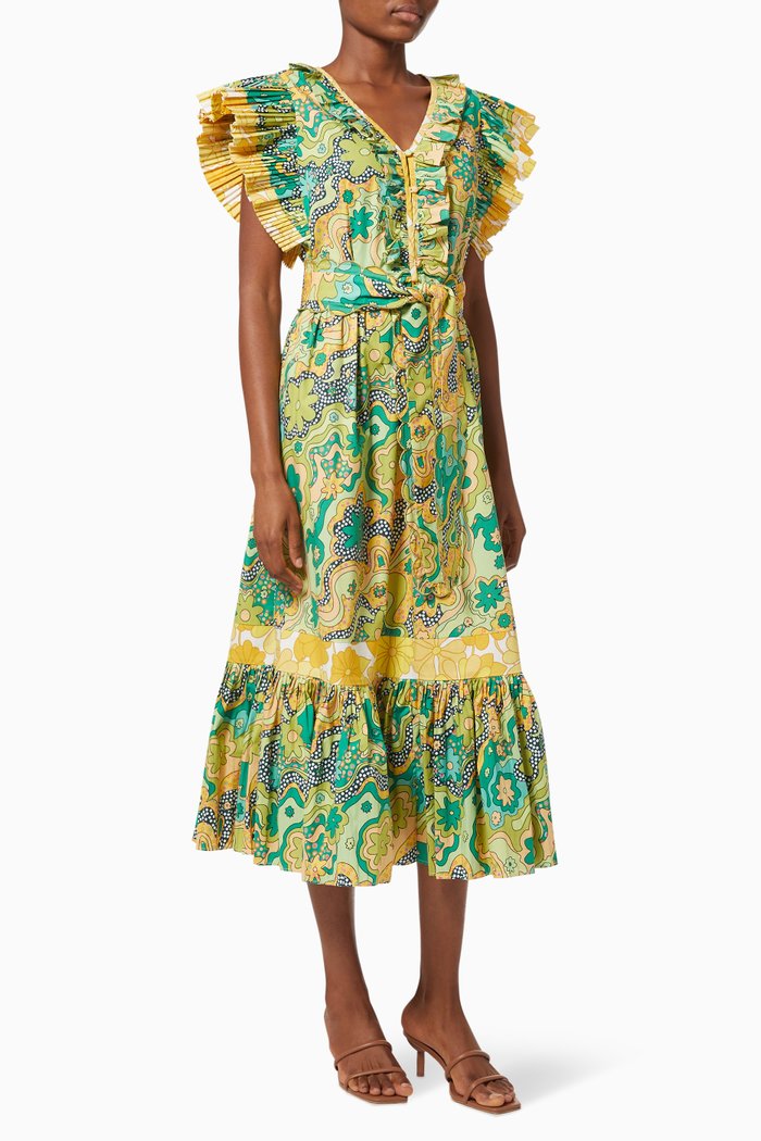 

Sunflower Midi Dress, Green