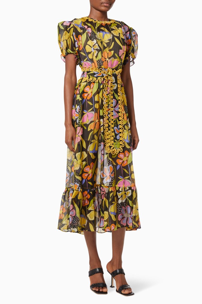 

Campanela Silk-blend Maxi Dress, Multicolour
