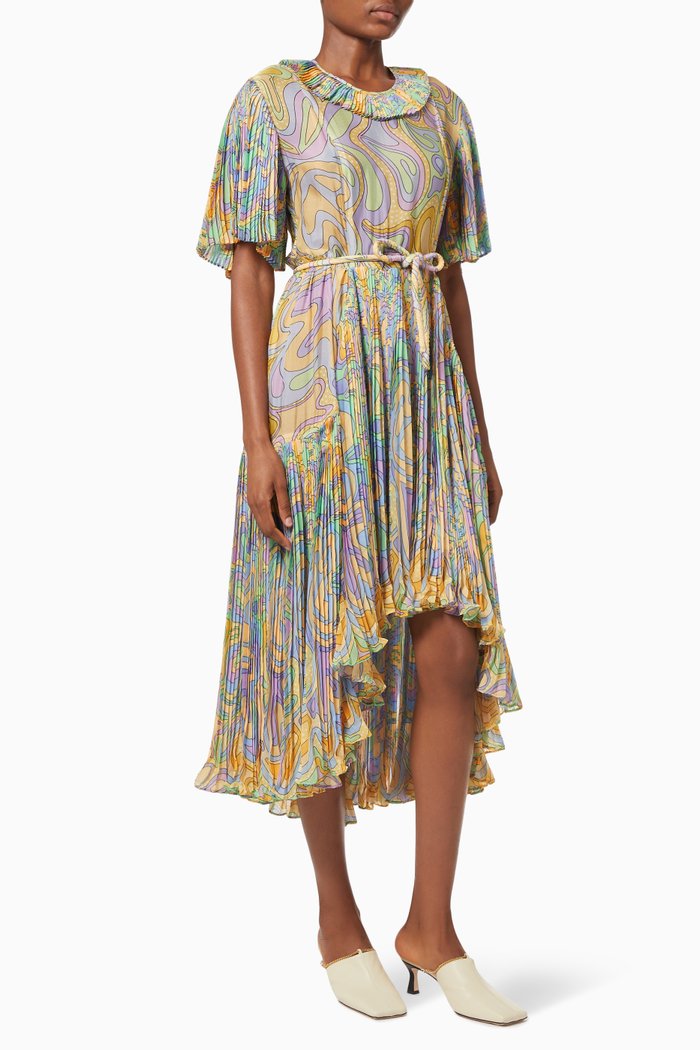 

Violeta Silk-blend Dress, Multicolour