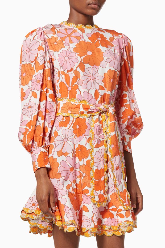 

Orquidea Satin Viscose Dress, Orange