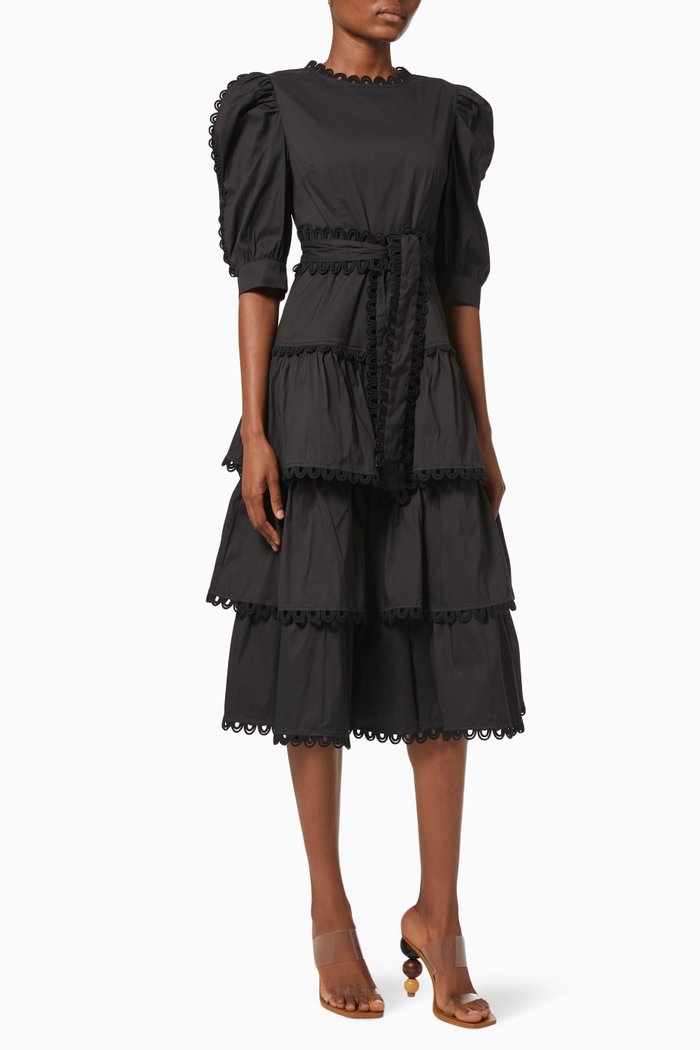 

Azucena Midi Dress, Black