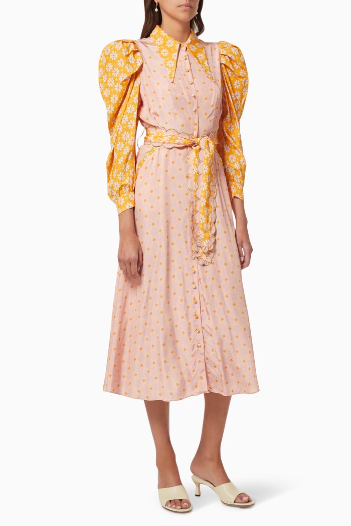 

Azahar Midi Dress, Multicolour