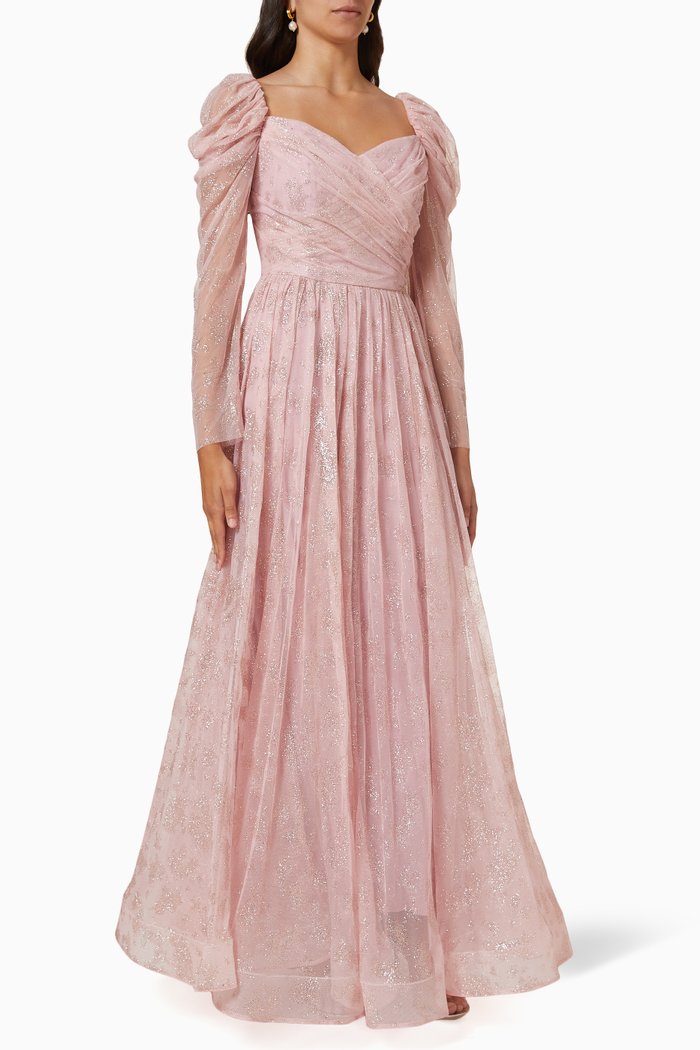 

Puff Tulle Dress, Pink