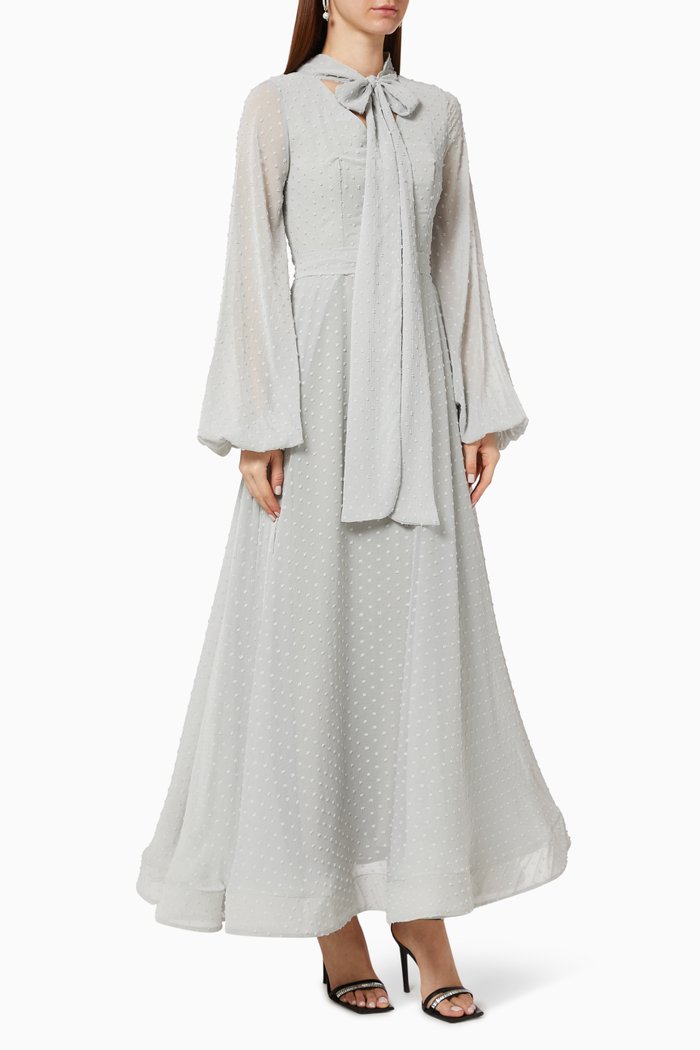 

Textured Weave Dress, Grey