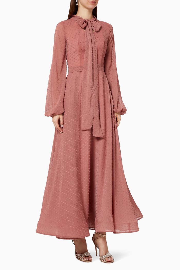 

Textured Weave Dress, Pink