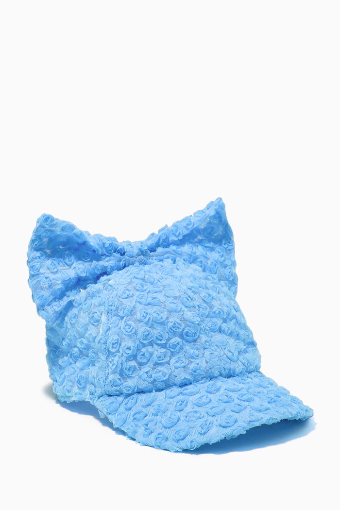 

Roses Bow Cap in Mesh, Blue