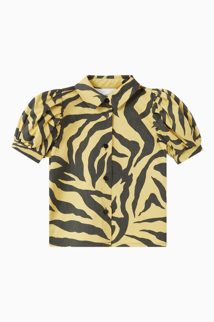 

Zebra Twill Shirt, Yellow