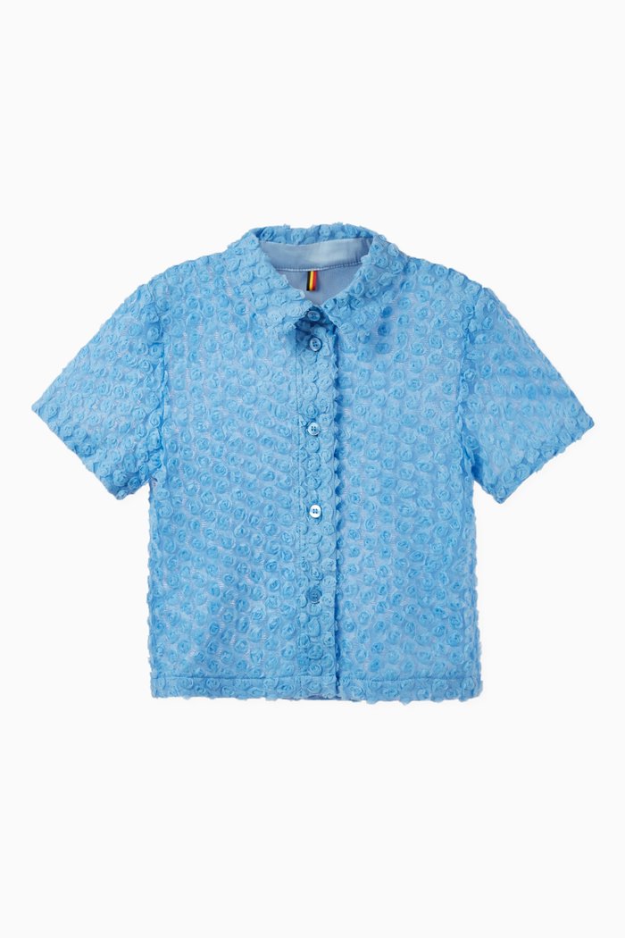 

3D Roses Shirt, Blue