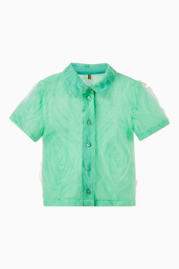

Tulle Rose Shirt, Green