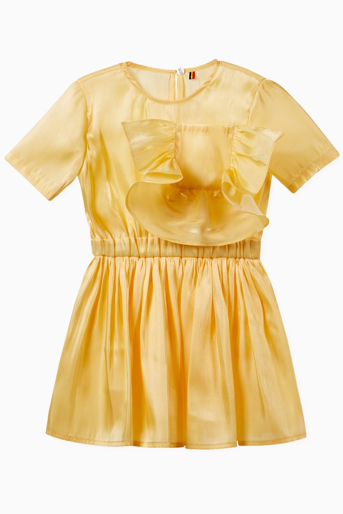 

Ruffled Pocket Dress, Yellow