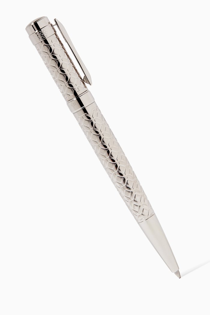 

Patterned Ballpoint Pen in Palladium Plating, Silver
