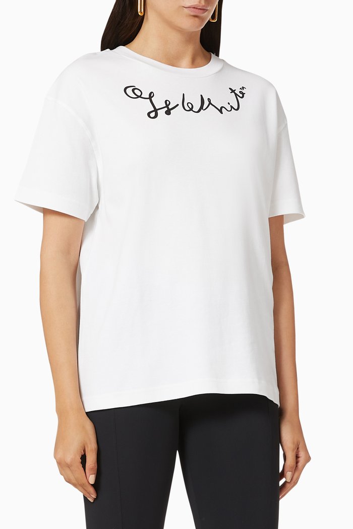 

Lefthand Logo T-shirt in Cotton, White