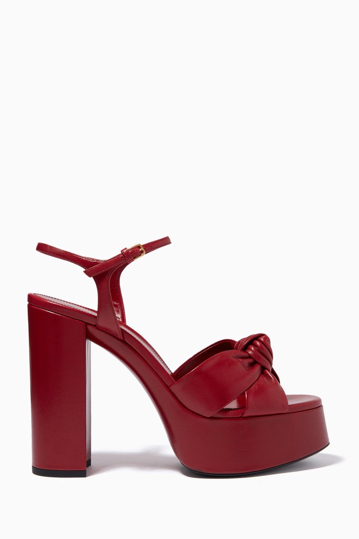 

Bianca 85 Sandals in Lamskin, Red