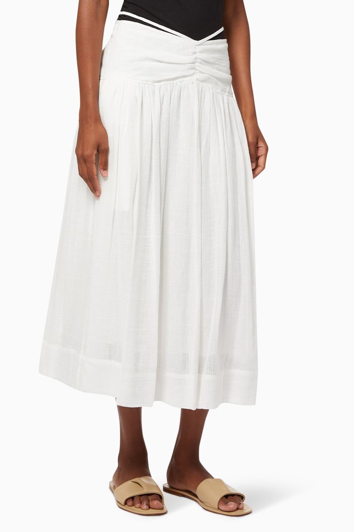 

Katya Midi Skirt, White