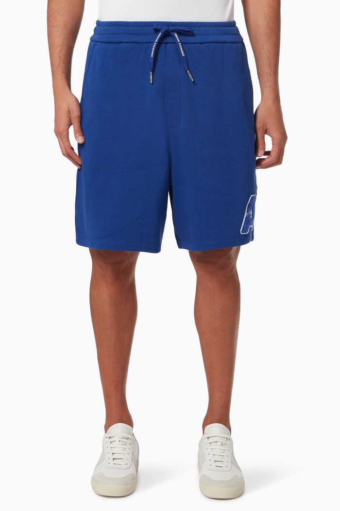 

Arcade Hero Shorts in Cotton Fleece, Blue