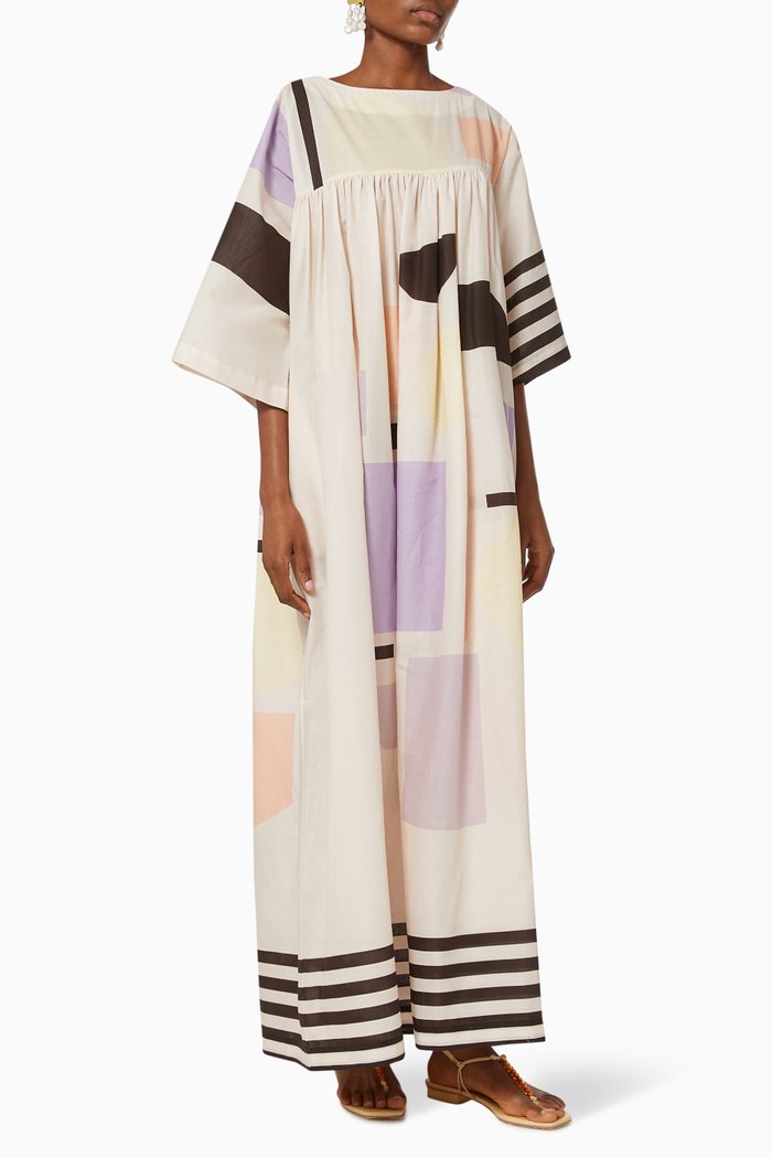 

Peggy Garden Dress in Eco Cotton Poplin, Multicolour