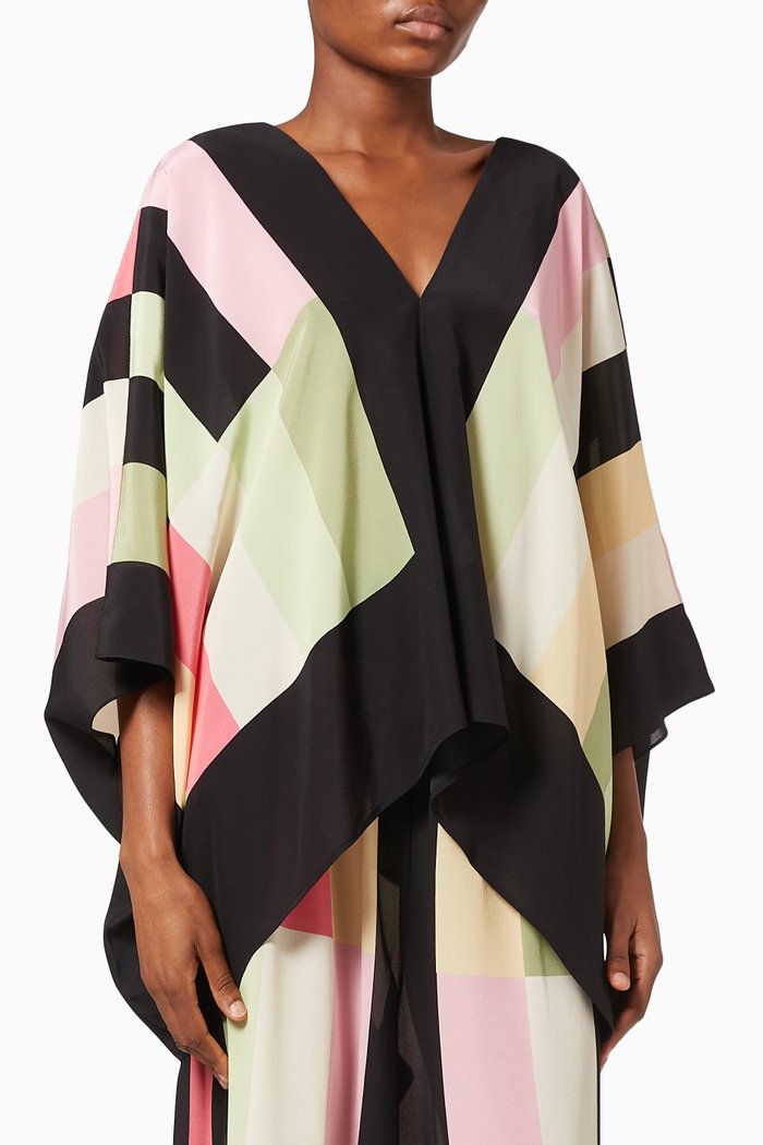 

Sinatra Majorca Scarf Top in Silk, Multicolour
