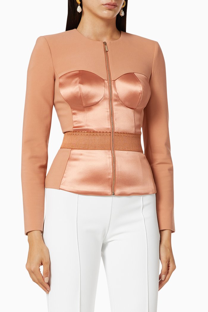 

Satin Cupro Jacket, Rose gold