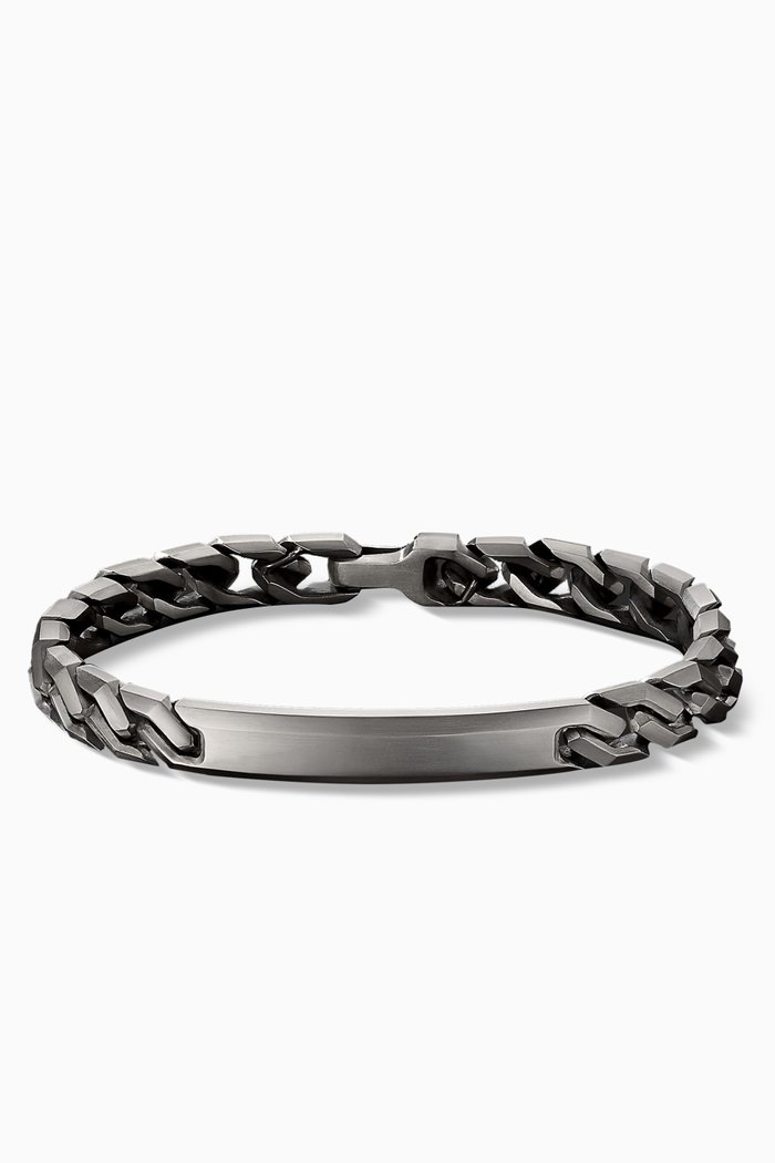 

Curb Chain Link ID Bracelet in Sterling Silver