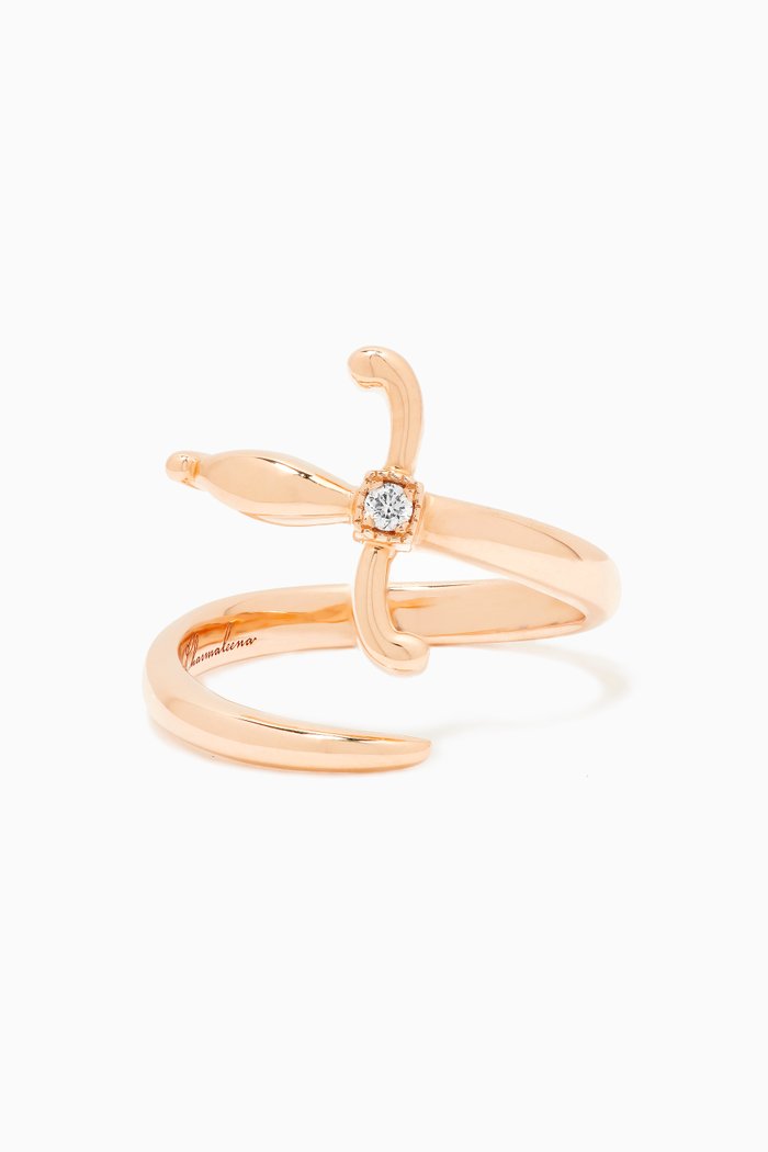 

Swords of Love Diamond Knuckle Ring in 18kt Rose Gold