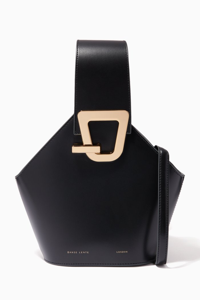 

Mini Johnny Shoulder Bag in Leather, Black