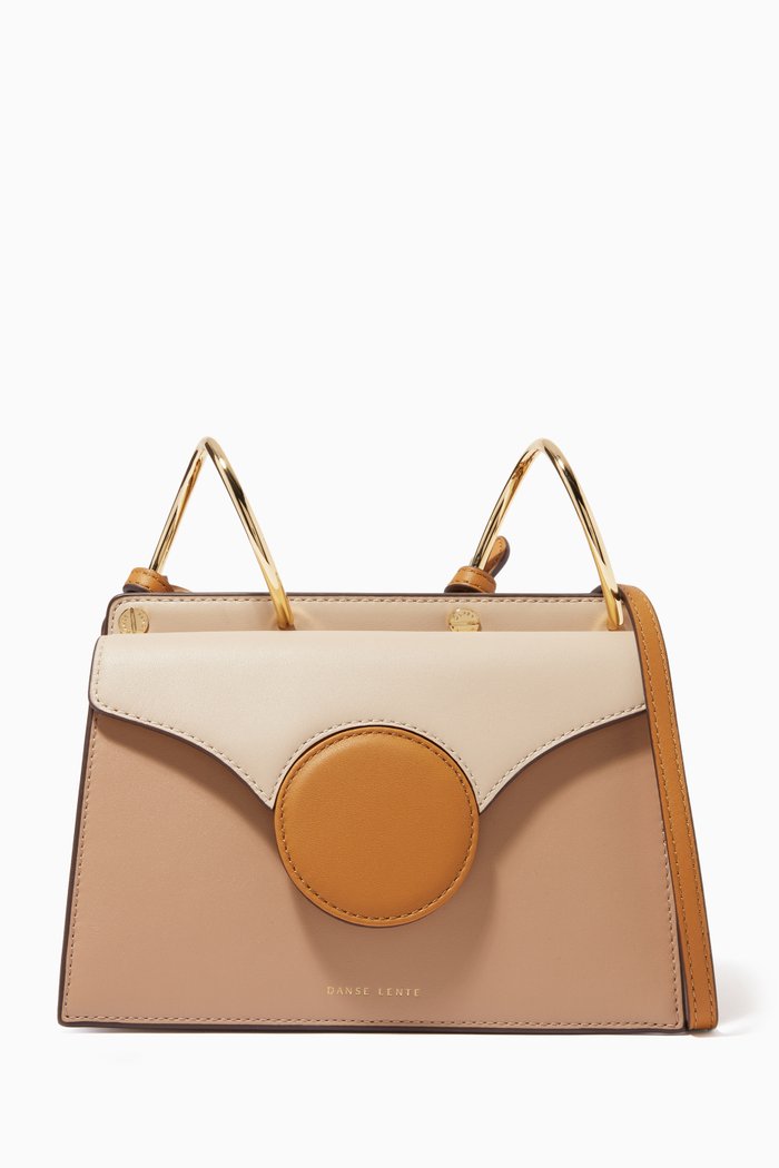 

Mini Phoebe Shoulder Bag in Smooth Leather, Neutral