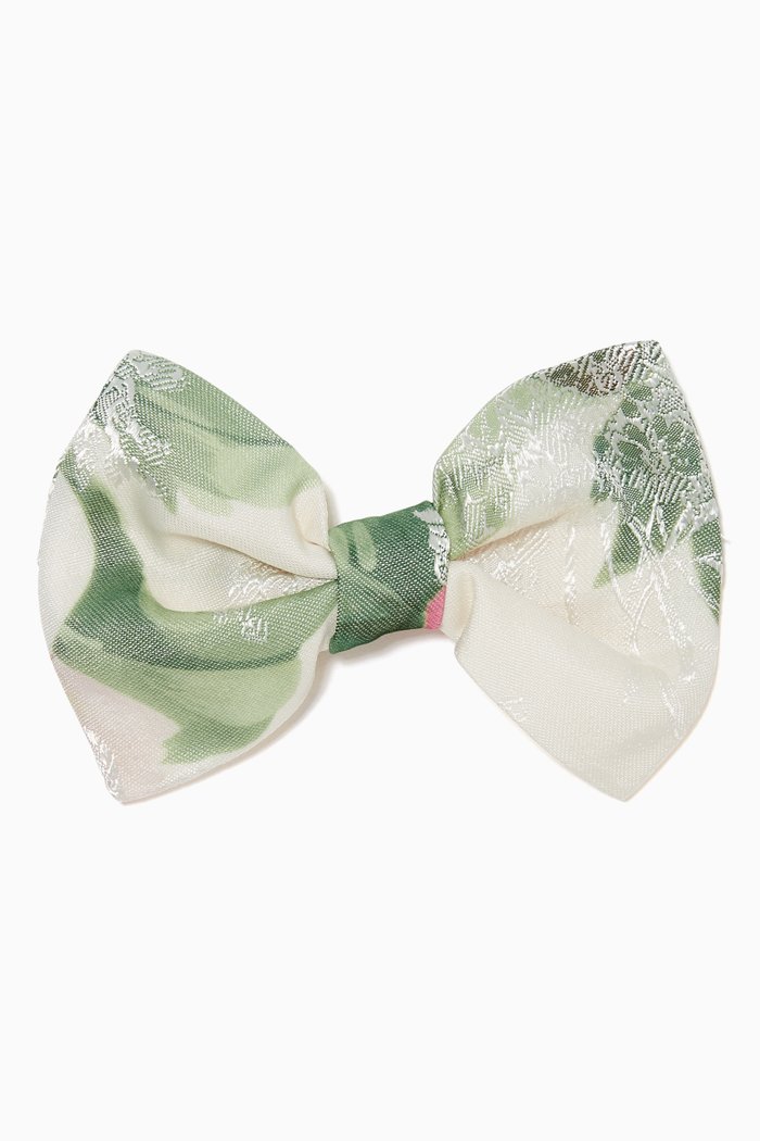 Origami Bow Cotton Hairclip, Multicolour
