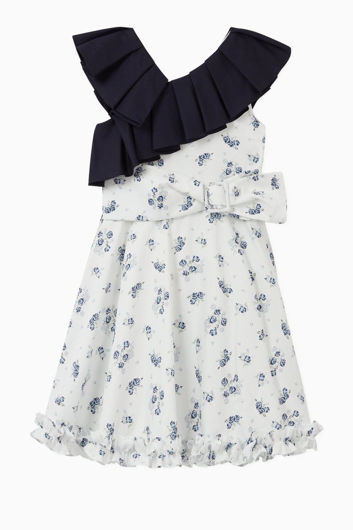 

Annie Floral Dress, White