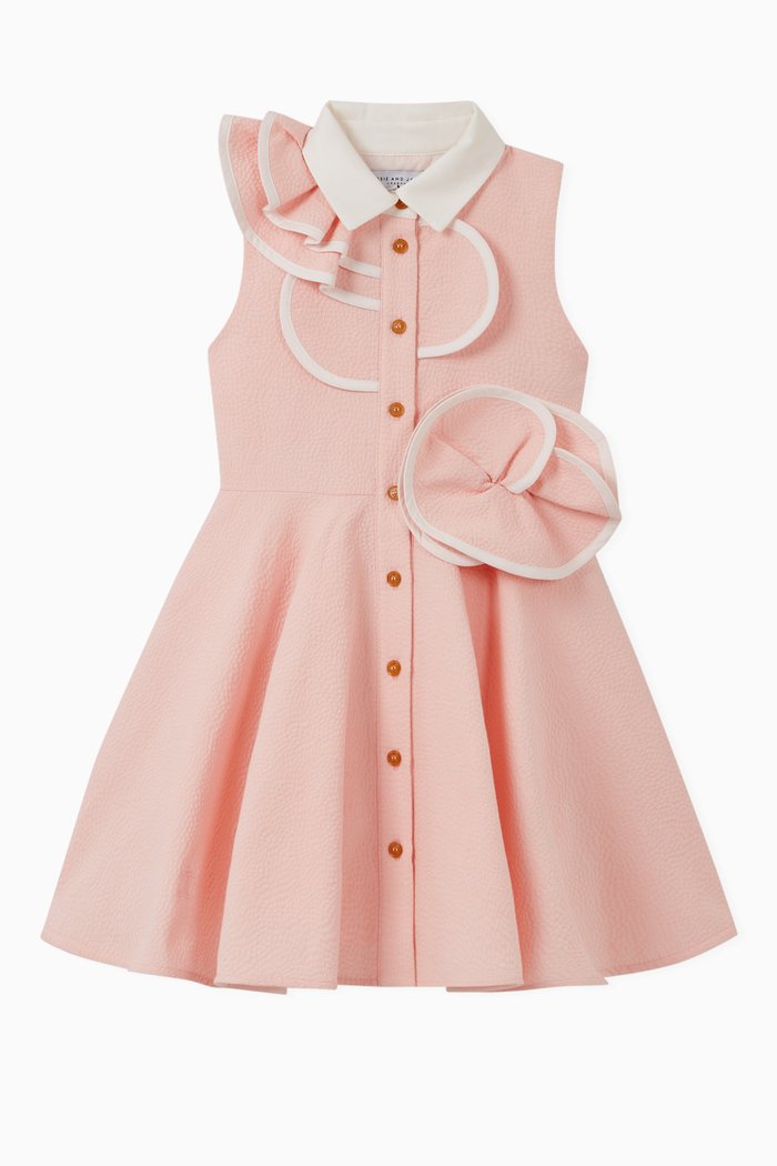 

Robin Textured Jacquard Dress, Pink