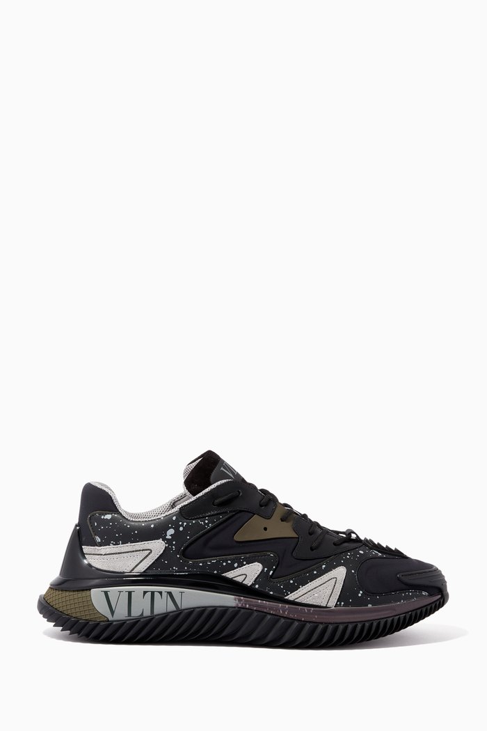 

Wade Runner Sneakers in Neoprene & Fabric, Black
