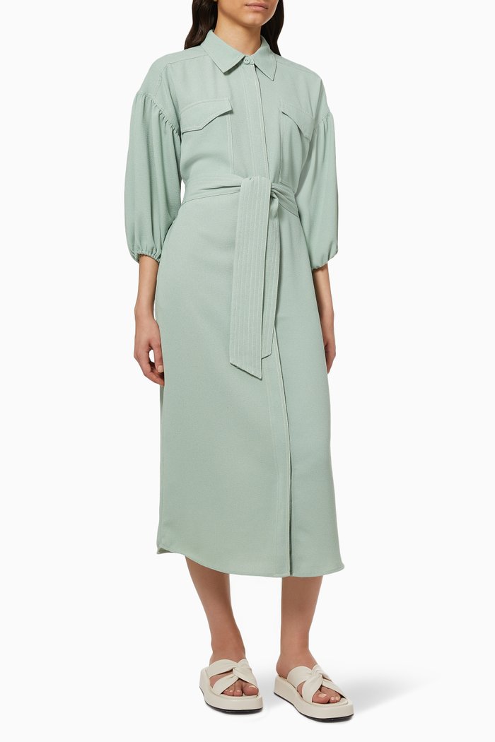 

Iris Shirt Dress, Green
