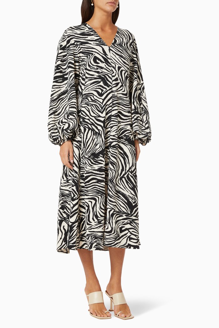 Rosen Dress in Sustainable Viscose, Multicolour