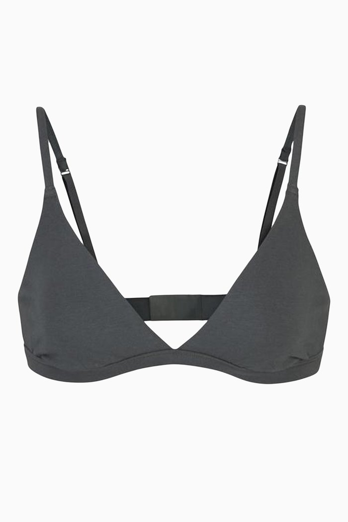 

Cotton Triangle Bralette, Blue
