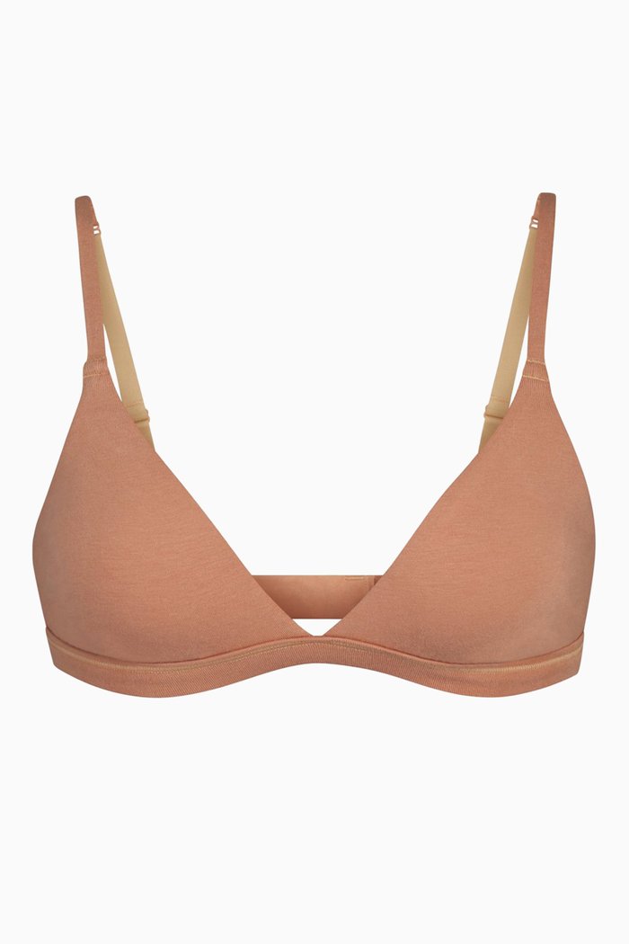 

Cotton Triangle Bralette, Neutral