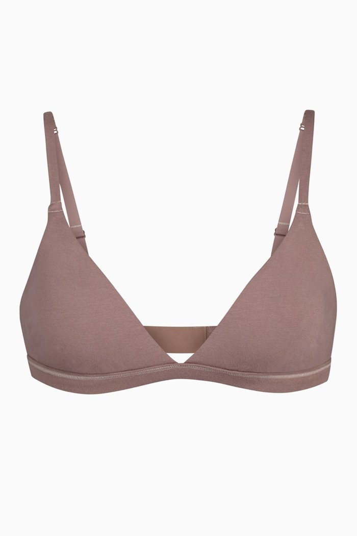 

Cotton Triangle Bralette, Neutral