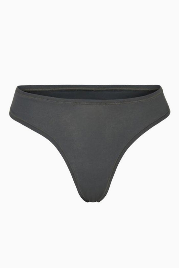 

Cotton Jersey Dipped Thong, Blue