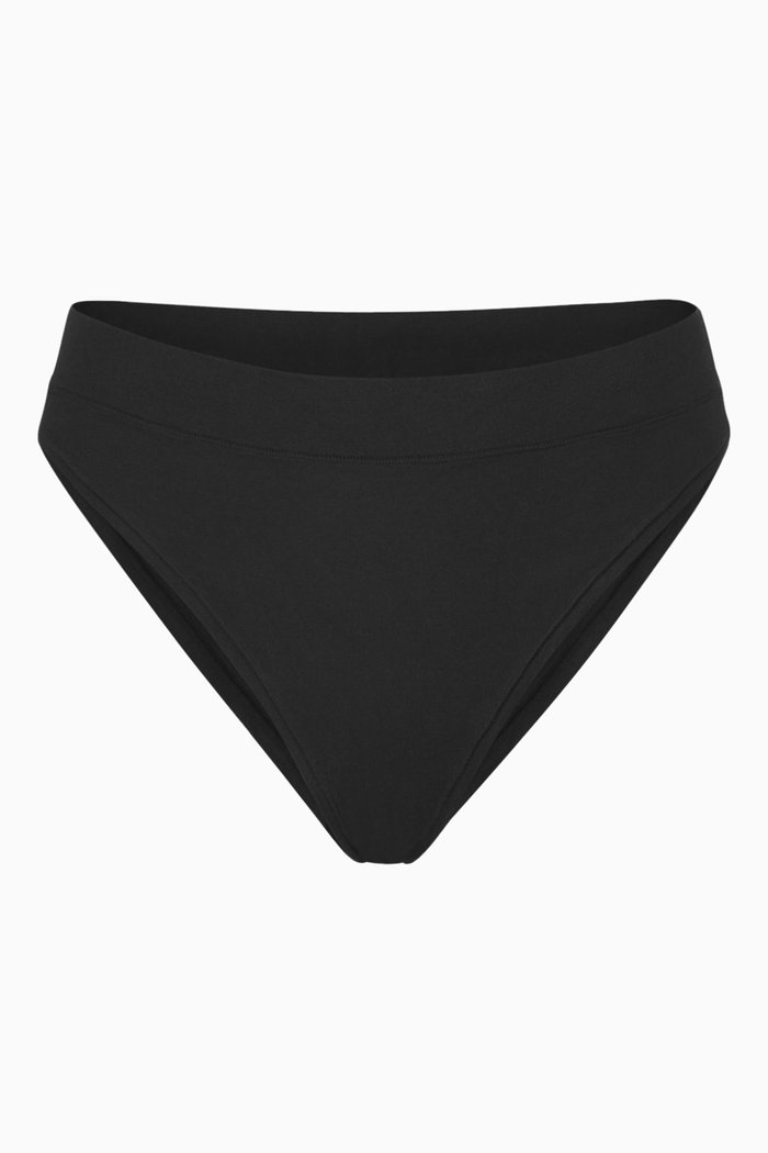 

Cheeky Tanga Briefs in Cotton Jersey, Black