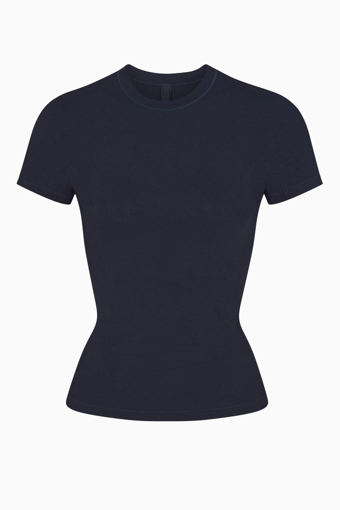 

T-shirt in Cotton Jersey, Blue