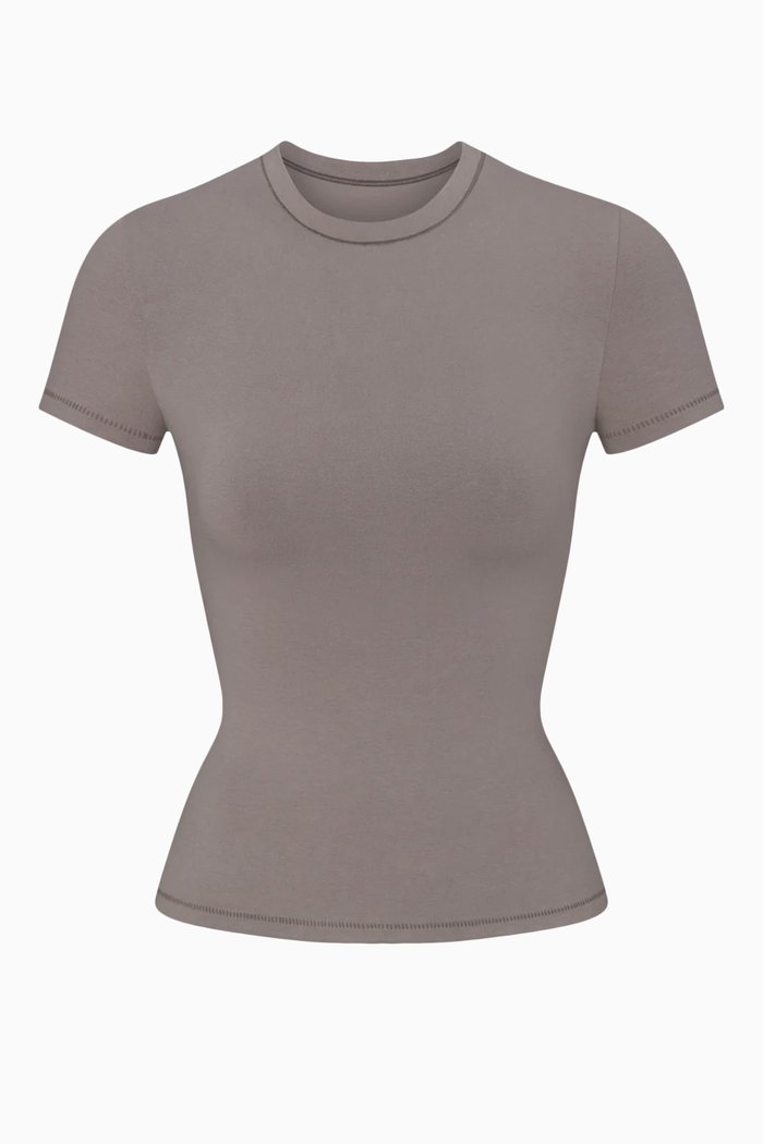 

T-shirt in Cotton Jersey, Grey