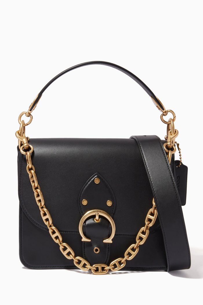 

Beat Shoulder Bag in Leather, Black