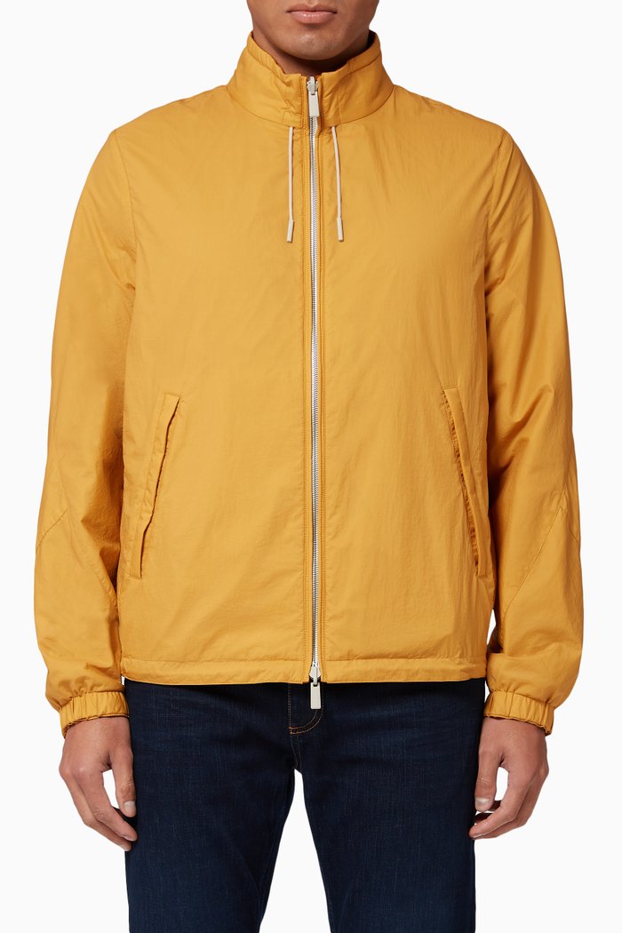

Nylon Reversible Short Jacket, Yellow