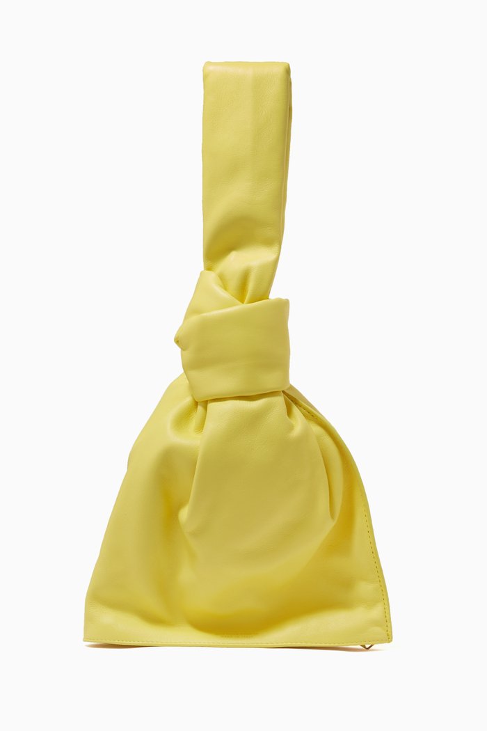 

The Mini Twist Clutch in Nappa Calfskin, Yellow